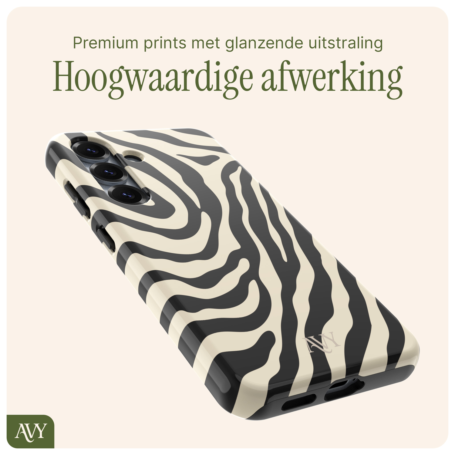 AVY Samsung Galaxy S24 Hoesje MagSafe Back Cover Serengeti Zebra afbeelding 9
