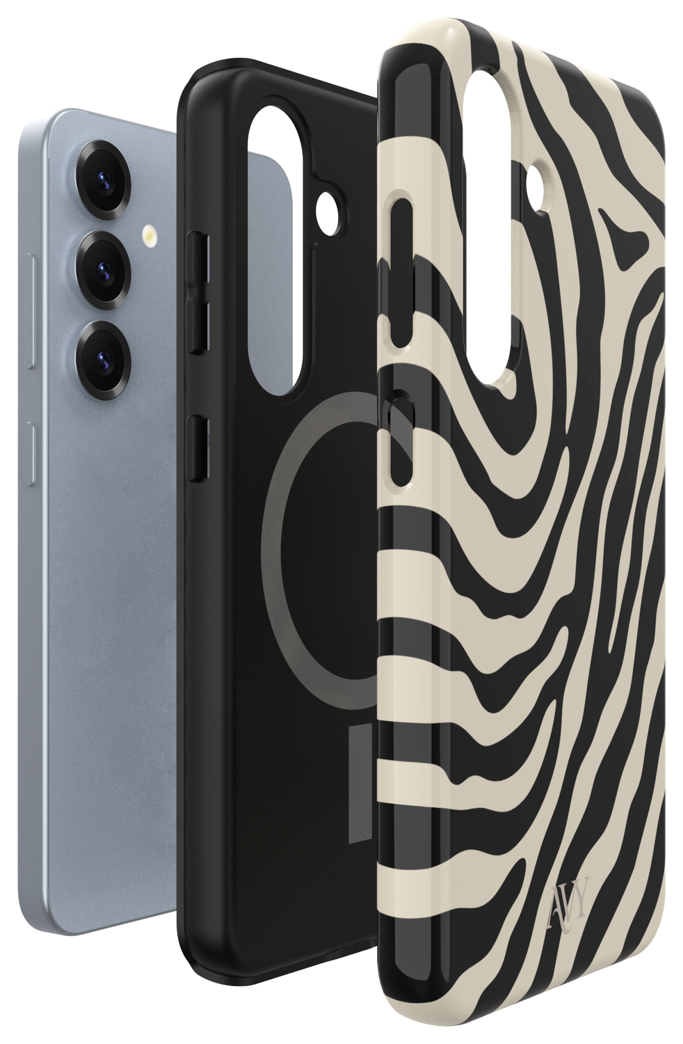 AVY Samsung Galaxy S24 Hoesje MagSafe Back Cover Serengeti Zebra afbeelding 15