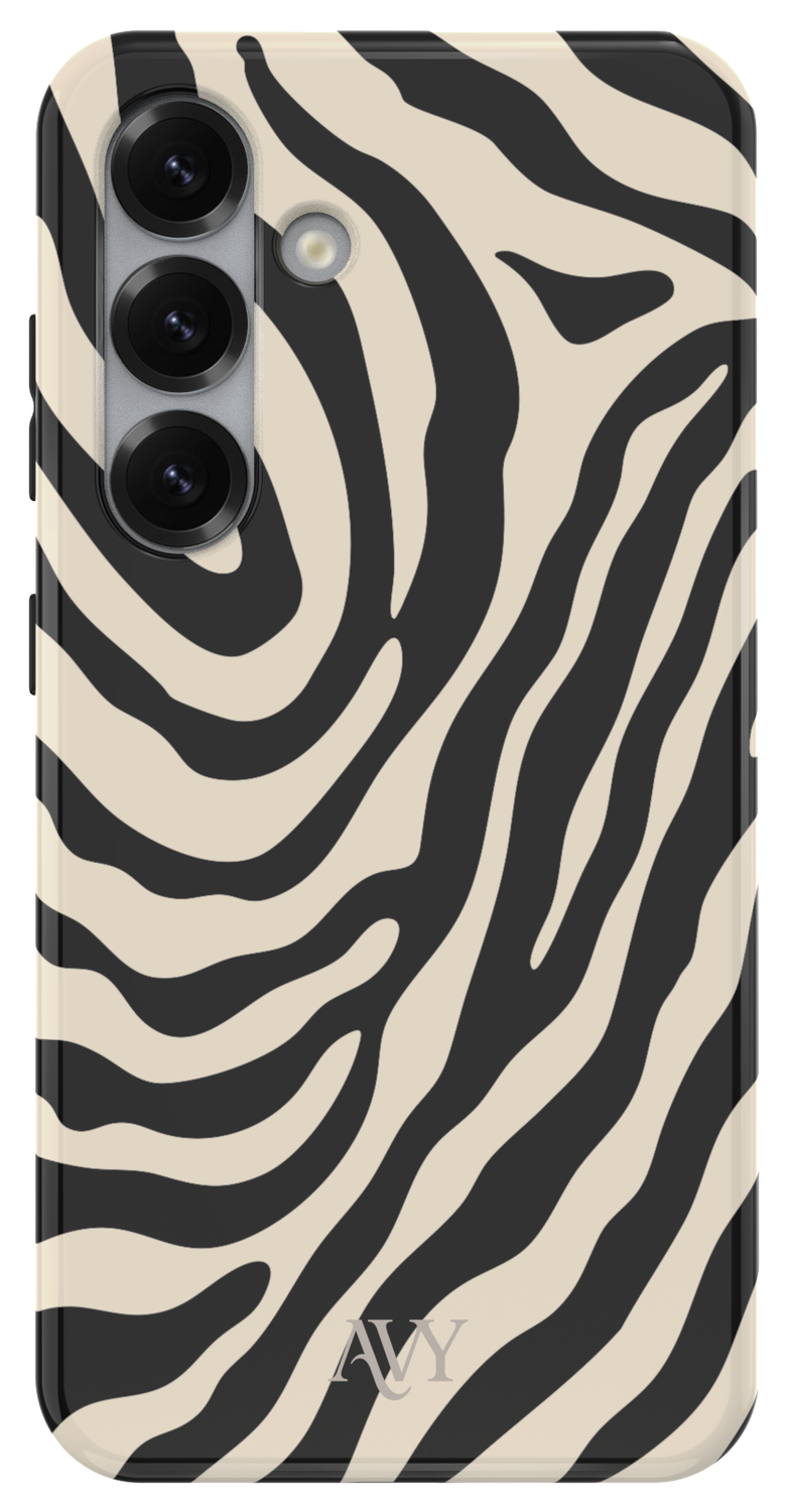 AVY Samsung Galaxy S24 Hoesje MagSafe Back Cover Serengeti Zebra afbeelding 1