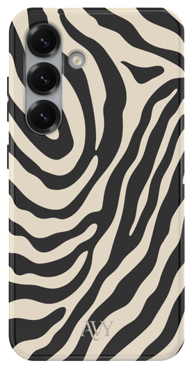 AVY Samsung Galaxy S24 Hoesje MagSafe Back Cover Serengeti Zebra afbeelding 1