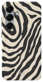 AVY Samsung Galaxy S24 Hoesje MagSafe Back Cover Serengeti Zebra