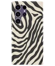 AVY Samsung Galaxy S24 Ultra Hoesje MagSafe Back Cover Serengeti Zebra afbeelding