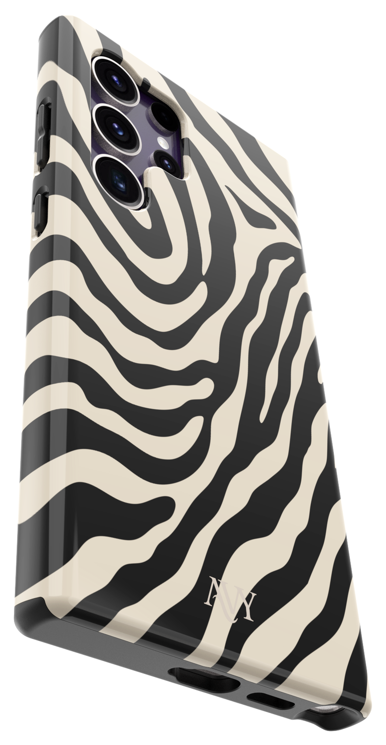 AVY Samsung Galaxy S24 Ultra Hoesje MagSafe Back Cover Serengeti Zebra afbeelding 15