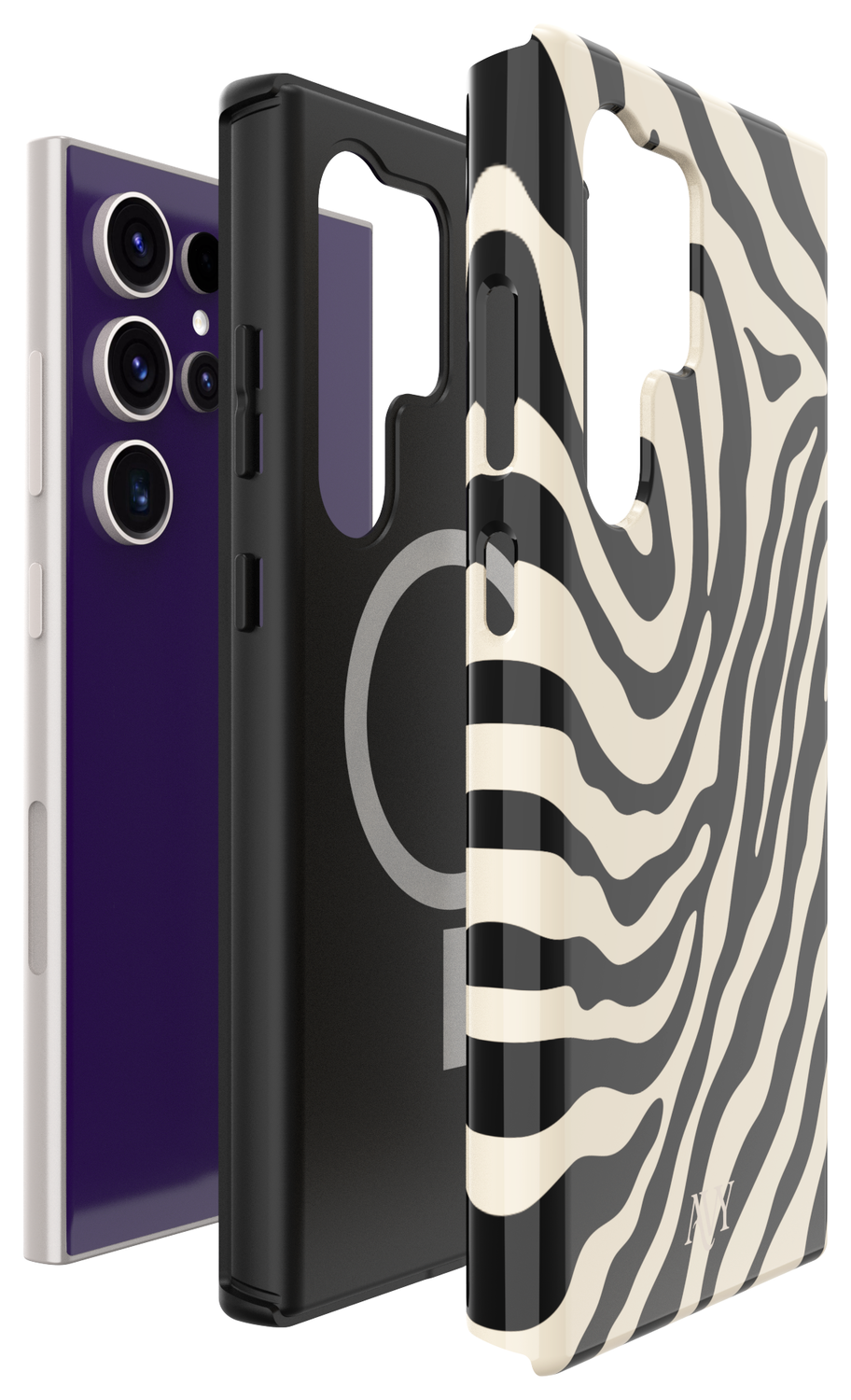 AVY Samsung Galaxy S24 Ultra Hoesje MagSafe Back Cover Serengeti Zebra afbeelding 16