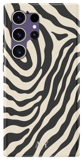 AVY Samsung Galaxy S24 Ultra Hoesje MagSafe Back Cover Serengeti Zebra afbeelding 1