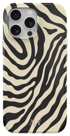 AVY Apple iPhone 15 Pro Max Hoesje MagSafe Back Cover Serengeti Zebra