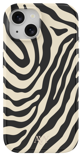 AVY Apple iPhone 14 / 13 Hoesje MagSafe Back Cover Serengeti Zebra afbeelding 1