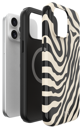 AVY Apple iPhone 12 / 12 Pro Hoesje MagSafe Back Cover Serengeti Zebra afbeelding 14