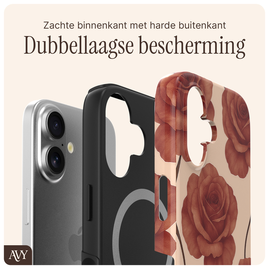 AVY Apple iPhone 17 Hoesje MagSafe Back Cover - Botanique Roses afbeelding 2