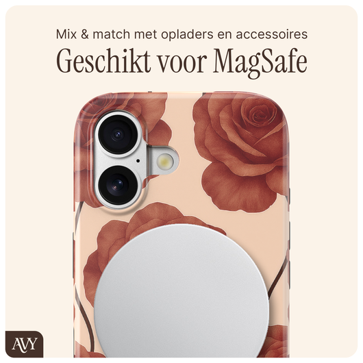 AVY Apple iPhone 17 Hoesje MagSafe Back Cover - Botanique Roses afbeelding 3