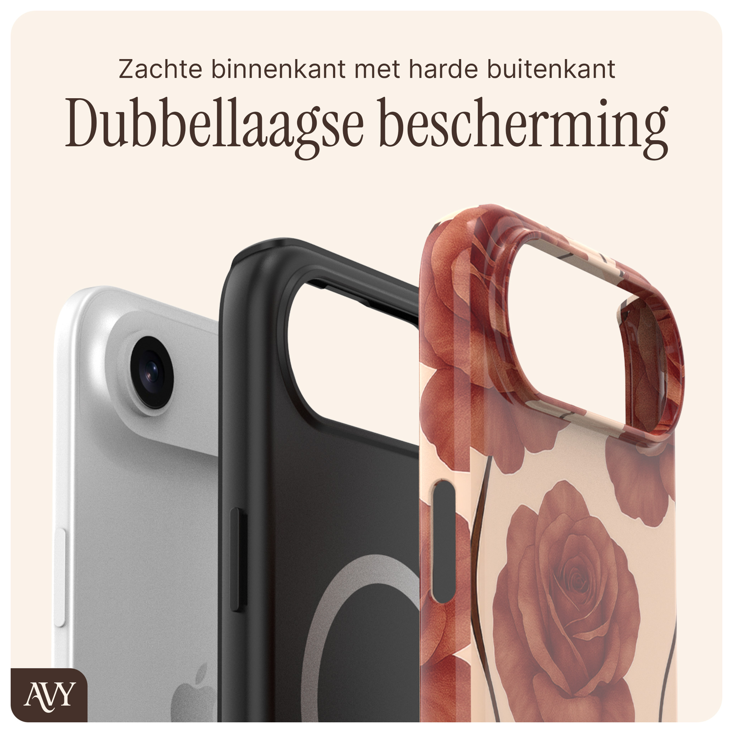 AVY Apple iPhone Air Hoesje MagSafe Back Cover - Botanique Roses afbeelding 6