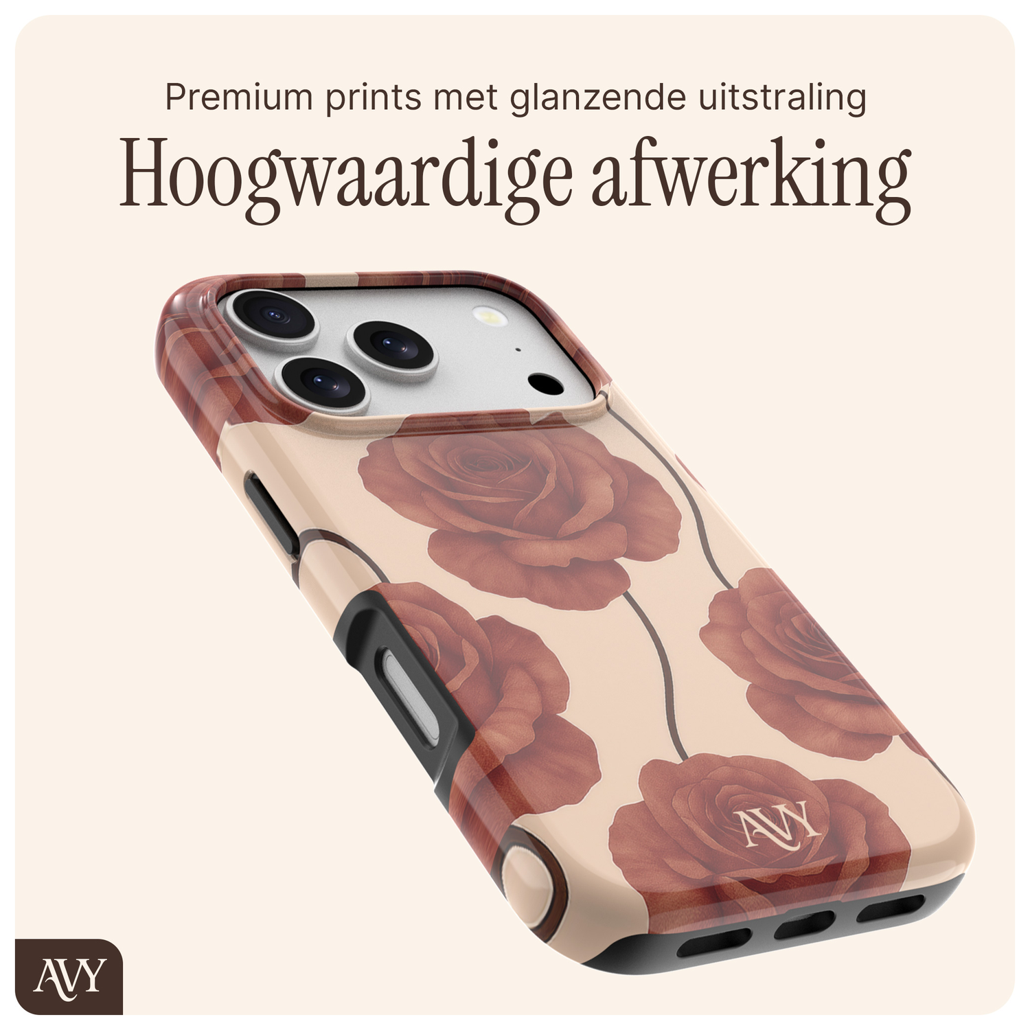 AVY Apple iPhone 17 Pro Max Hoesje MagSafe Back Cover - Botanique Roses afbeelding 7