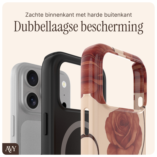 AVY Apple iPhone 17 Pro Max Hoesje MagSafe Back Cover - Botanique Roses afbeelding 5