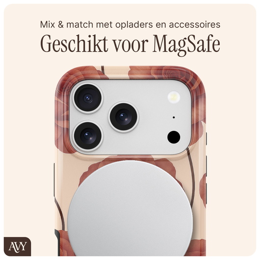 AVY Apple iPhone 17 Pro Max Hoesje MagSafe Back Cover - Botanique Roses afbeelding 6