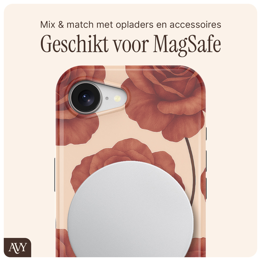 AVY Apple iPhone 16e Hoesje MagSafe Back Cover Botanique Roses afbeelding 7
