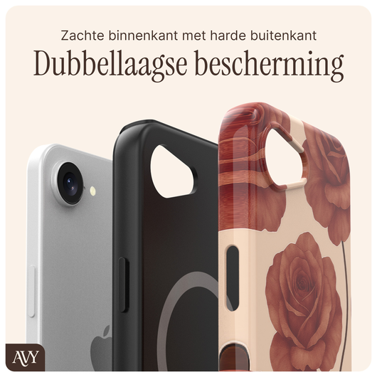 AVY Apple iPhone 16e Hoesje MagSafe Back Cover Botanique Roses afbeelding 6