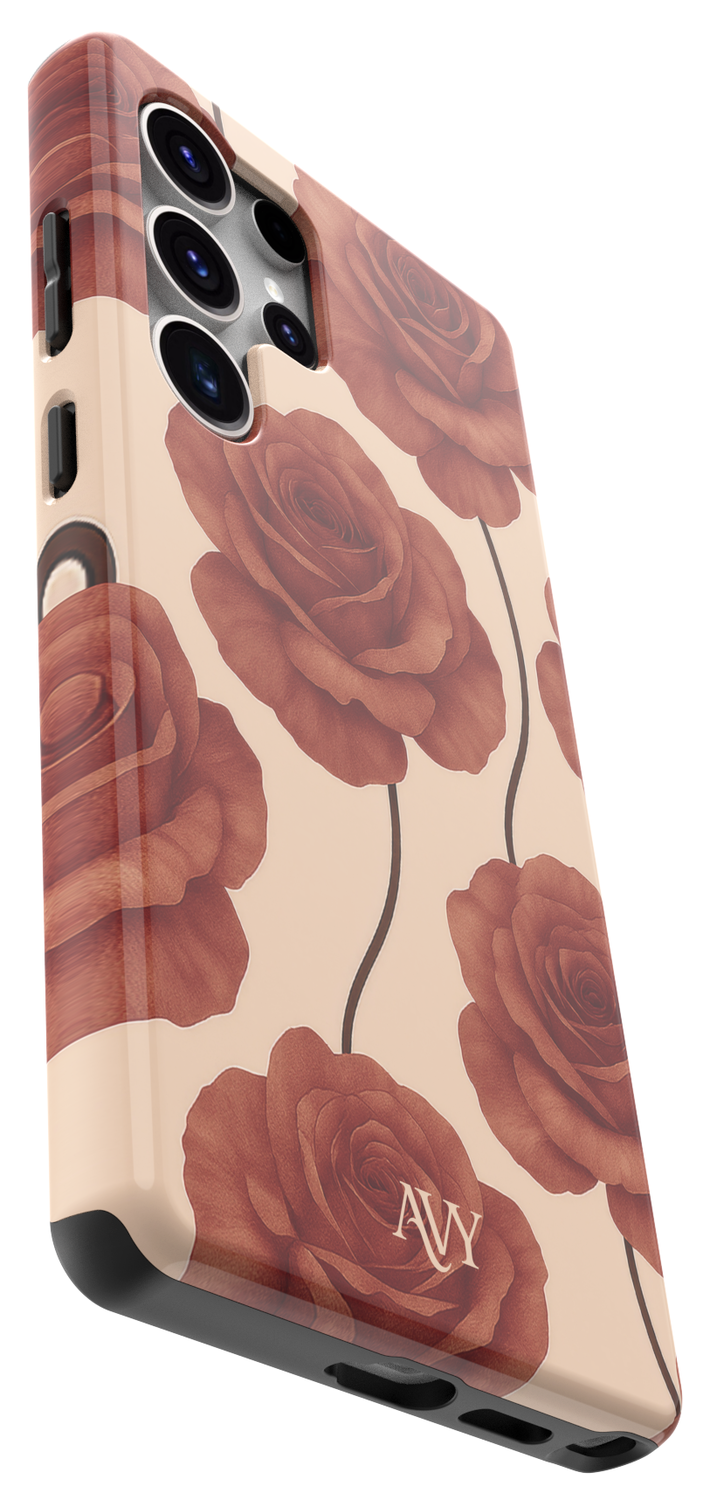 AVY Samsung Galaxy S25 Ultra Hoesje MagSafe Back Cover Botanique Roses afbeelding 12