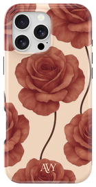 AVY Apple iPhone 16 Pro Max Hoesje MagSafe Back Cover Botanique Roses