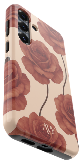 AVY Samsung Galaxy S24 Hoesje MagSafe Back Cover Botanique Roses afbeelding 13