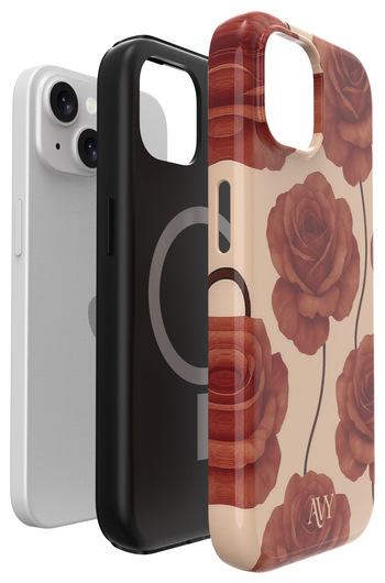 AVY Apple iPhone 15 Hoesje MagSafe Back Cover Botanique Roses afbeelding 15
