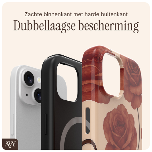 AVY Apple iPhone 15 Hoesje MagSafe Back Cover Botanique Roses afbeelding 6