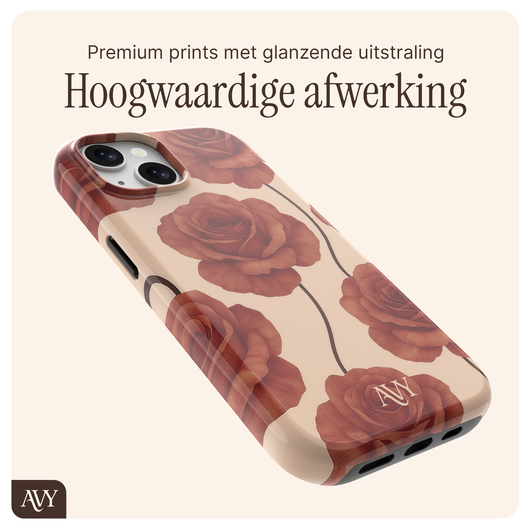 AVY Apple iPhone 14 / 13 Hoesje MagSafe Back Cover Botanique Roses afbeelding 9