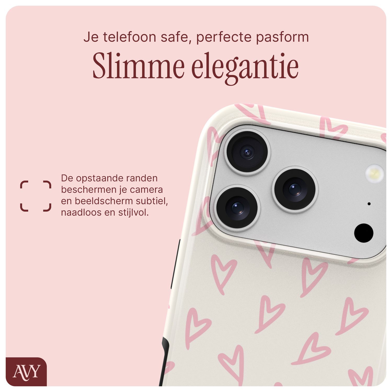 AVY Apple iPhone 17 Pro Hoesje MagSafe Back Cover - Cupid Blush afbeelding 9