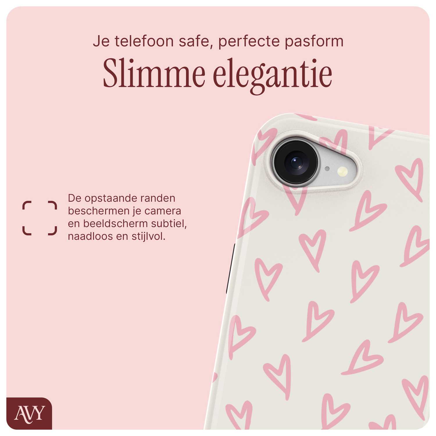 AVY Apple iPhone 16e Hoesje MagSafe Back Cover - Cupid Blush afbeelding 7