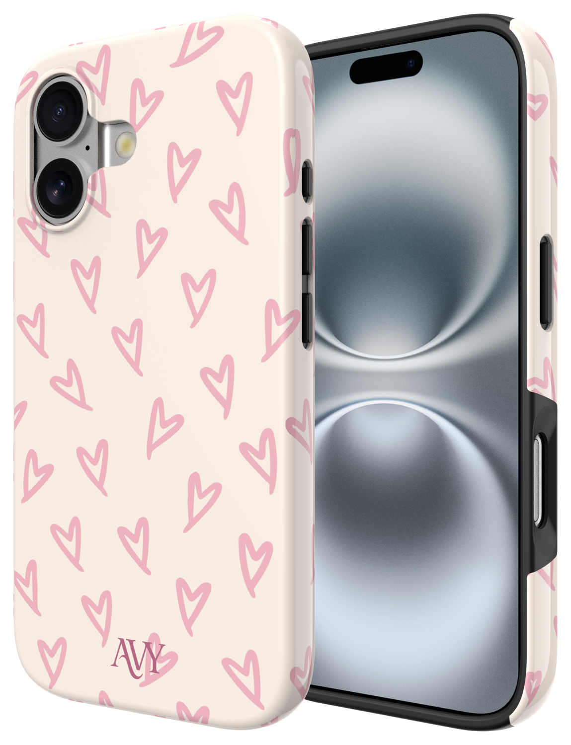 AVY Apple iPhone 16 Hoesje MagSafe Back Cover - Cupid Blush afbeelding 13