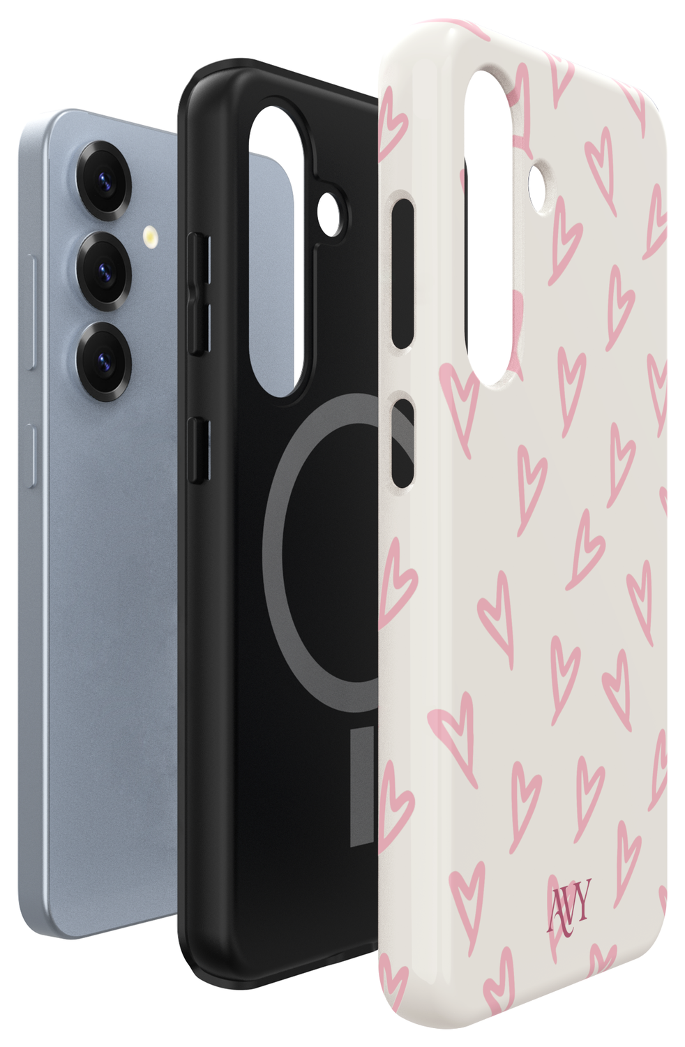 AVY Samsung Galaxy S24 Hoesje MagSafe Back Cover Cupid Blush afbeelding 15