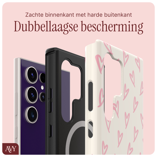 AVY Samsung Galaxy S24 Ultra Hoesje MagSafe Back Cover Cupid Blush afbeelding 6