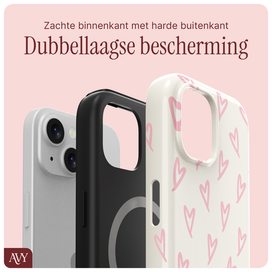 AVY Apple iPhone 14 / 13 Hoesje MagSafe Back Cover Cupid Blush afbeelding 5