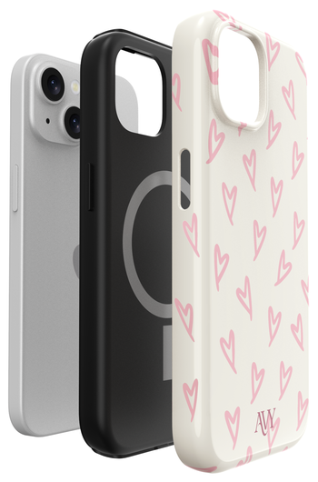 AVY Apple iPhone 14 / 13 Hoesje MagSafe Back Cover Cupid Blush afbeelding 14
