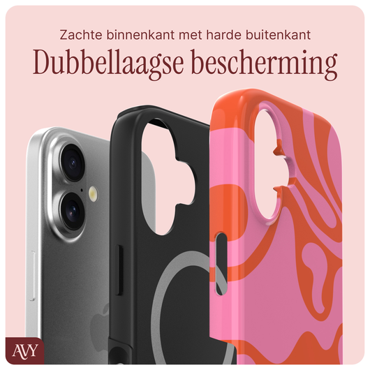 AVY Apple iPhone 17 Hoesje MagSafe Back Cover - Rosé Twist afbeelding 5