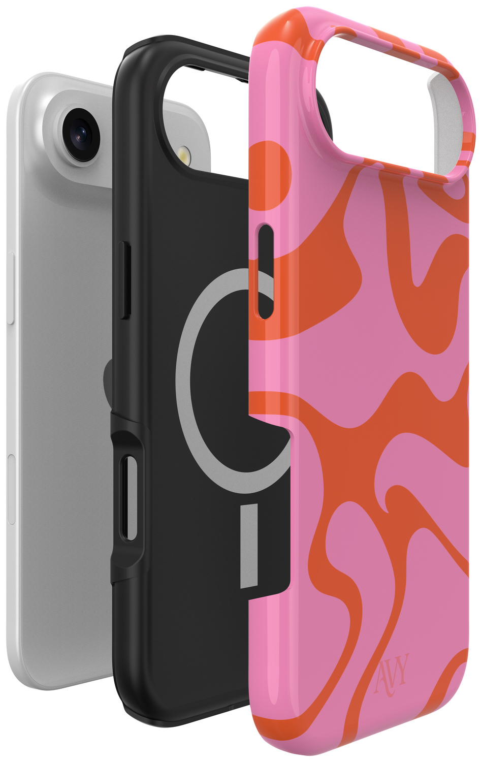 AVY Apple iPhone Air Hoesje MagSafe Back Cover Rosé Twist afbeelding 10