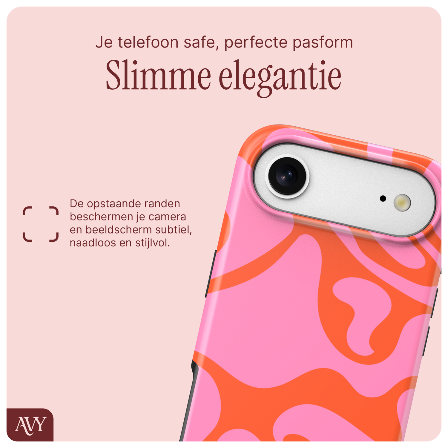 AVY Apple iPhone Air Hoesje MagSafe Back Cover - Rosé Twist afbeelding 8