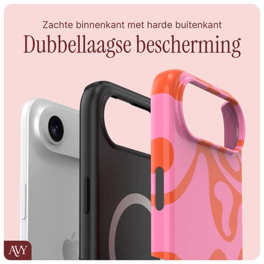 AVY Apple iPhone Air Hoesje MagSafe Back Cover - Rosé Twist afbeelding 5