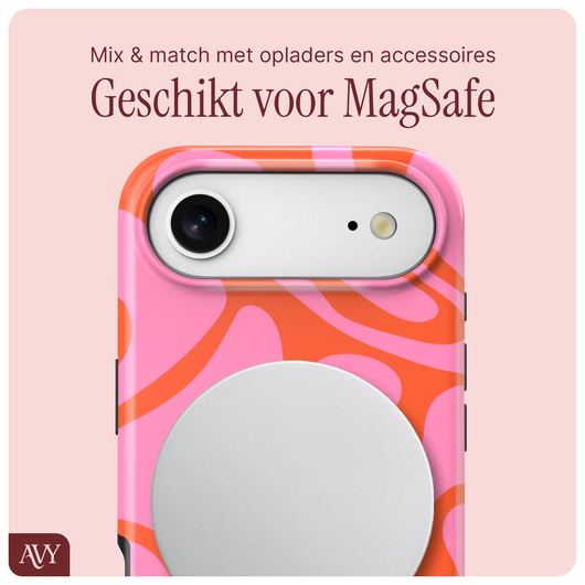 AVY Apple iPhone Air Hoesje MagSafe Back Cover - Rosé Twist afbeelding 7