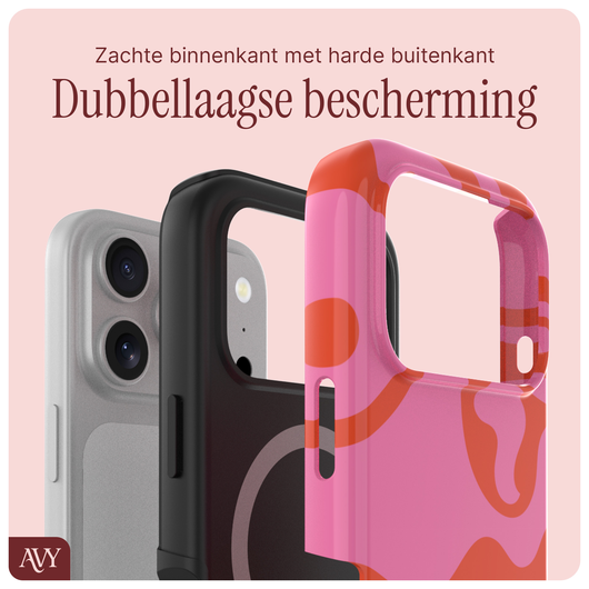 AVY Apple iPhone 17 Pro Max Hoesje MagSafe Back Cover - Rosé Twist afbeelding 5