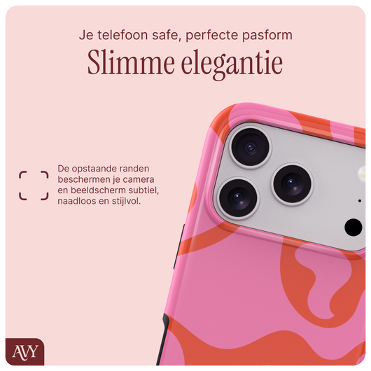 AVY Apple iPhone 17 Pro Max Hoesje MagSafe Back Cover - Rosé Twist afbeelding 8