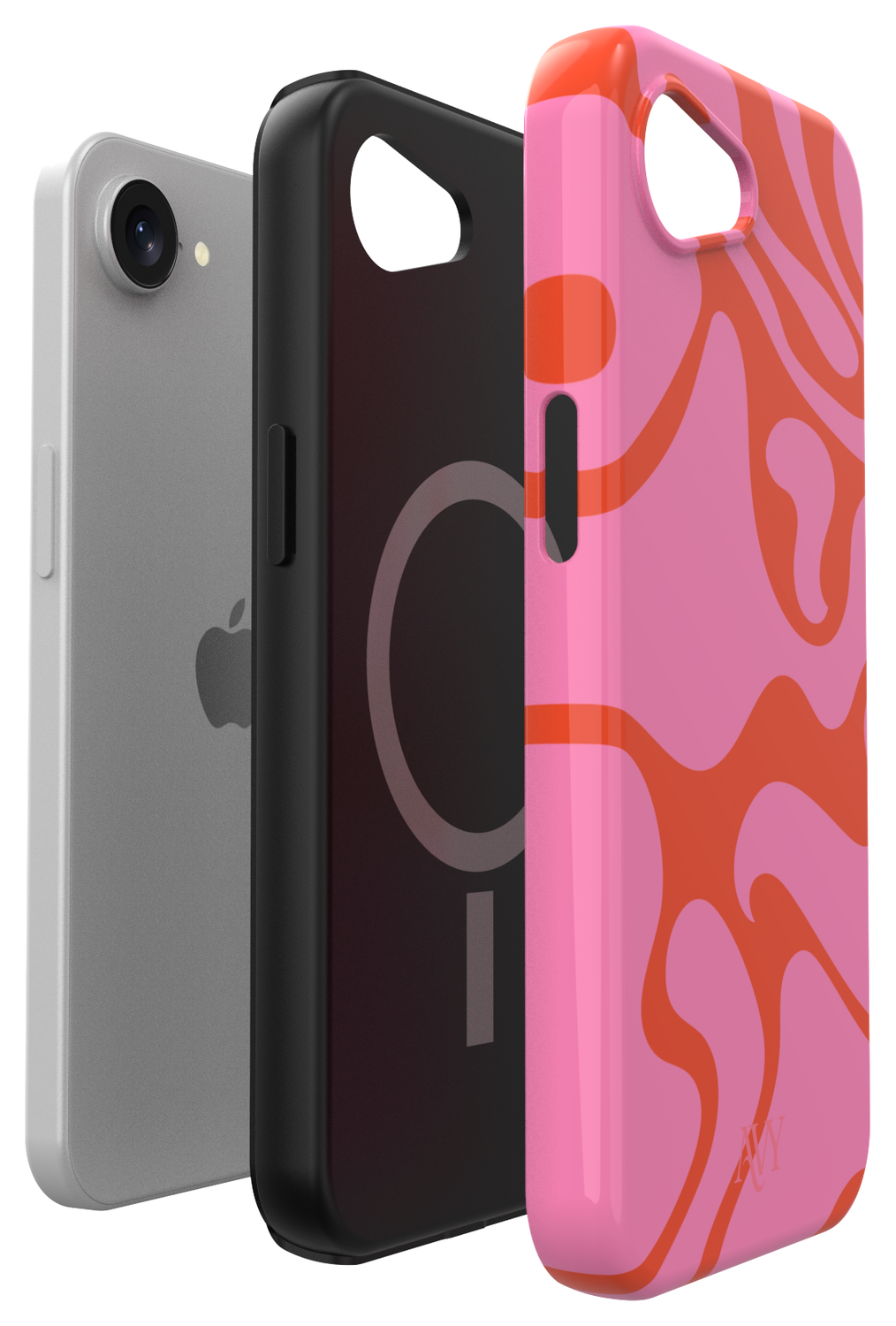 AVY Apple iPhone 16e Hoesje MagSafe Back Cover - Rosé Twist afbeelding 13