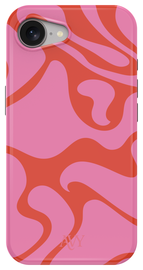 AVY Apple iPhone 16e Hoesje MagSafe Back Cover - Rosé Twist