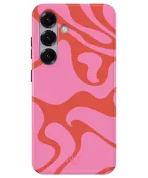 AVY Samsung Galaxy S25 Hoesje MagSafe Back Cover Rosé Twist afbeelding