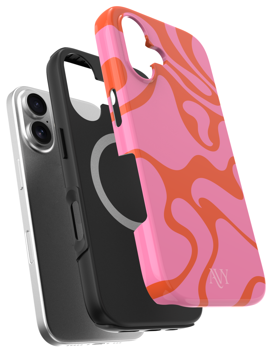 AVY Apple iPhone 16 Hoesje MagSafe Back Cover - Rosé Twist afbeelding 12
