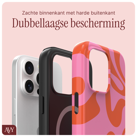 AVY Apple iPhone 16 Pro Max Hoesje MagSafe Back Cover Rosé Twist afbeelding 6