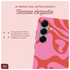 AVY Samsung Galaxy S24 Hoesje MagSafe Back Cover Rosé Twist afbeelding 7