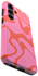 AVY Samsung Galaxy S24 Hoesje MagSafe Back Cover Rosé Twist afbeelding 11