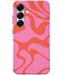 AVY Samsung Galaxy S24 Plus Hoesje MagSafe Back Cover Rosé Twist afbeelding