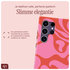 AVY Samsung Galaxy S24 Ultra Hoesje MagSafe Back Cover Rosé Twist afbeelding 8