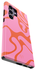 AVY Samsung Galaxy S24 Ultra Hoesje MagSafe Back Cover Rosé Twist afbeelding 13